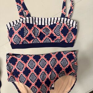 NWT Cabana Life Seascape Bottoms XL Top L